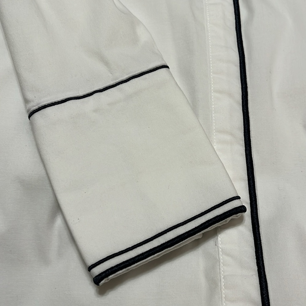 Black trim Riley button down - Picture 4 of 4